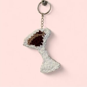 Espresso Martini Crochet Keychain / Bag Charm
